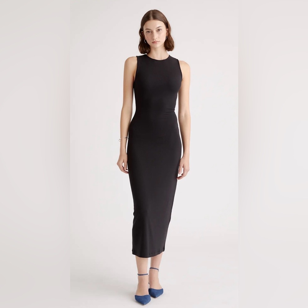 Quince Tencel Rib Knit Tank Midi Dress XS NWT - Picture 8 of 8